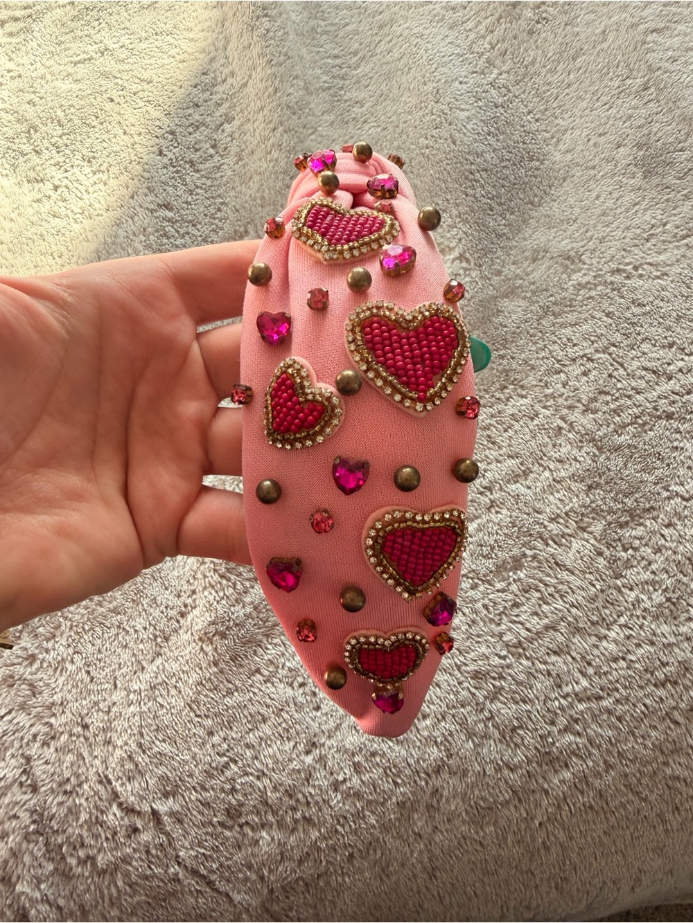 Heart Embellished Headband
